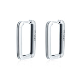 "Clip" Earrings - Alloy Silver