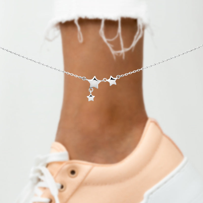 "Shiny Star" Anklet - SophiaJewels