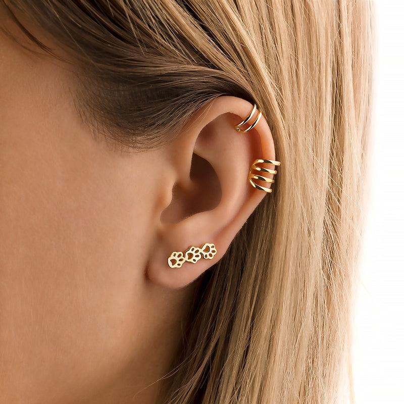 "Trio Pet Tracks" Earrings