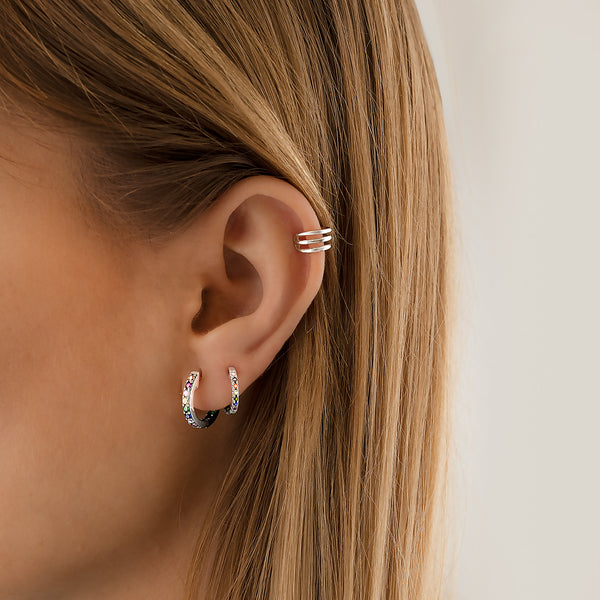 "Multicoloured Hoops" Earrings