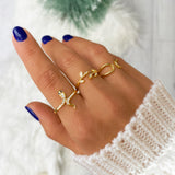 "Oblique" Ring