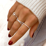 "Shiny Crossover" Ring