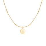 "Initial Circle" Necklace - SophiaJewels