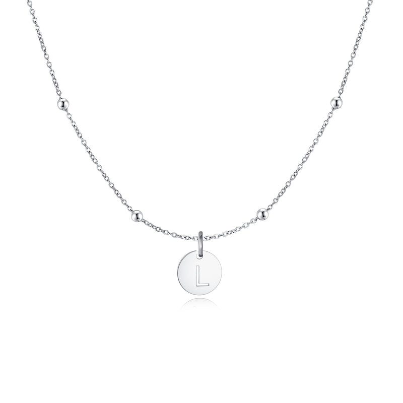 "Initial Circle" Necklace - SophiaJewels