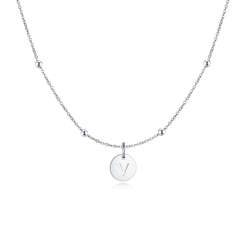 "Initial Circle" Necklace - SophiaJewels