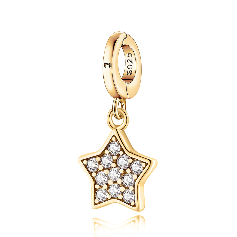 "Zirconia Star" Charm