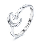 "Star and Moon" Ring