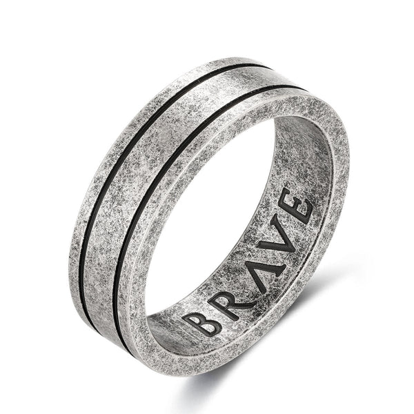 "Basalt" BRAVE Men's Ring - SophiaJewels