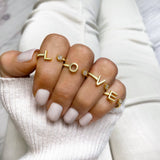 "Top Letter" Ring - SophiaJewels