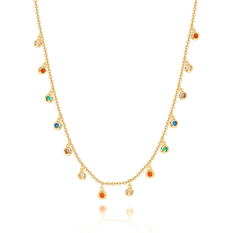 "Rainbow" Necklace /Rose gold - SophiaJewels