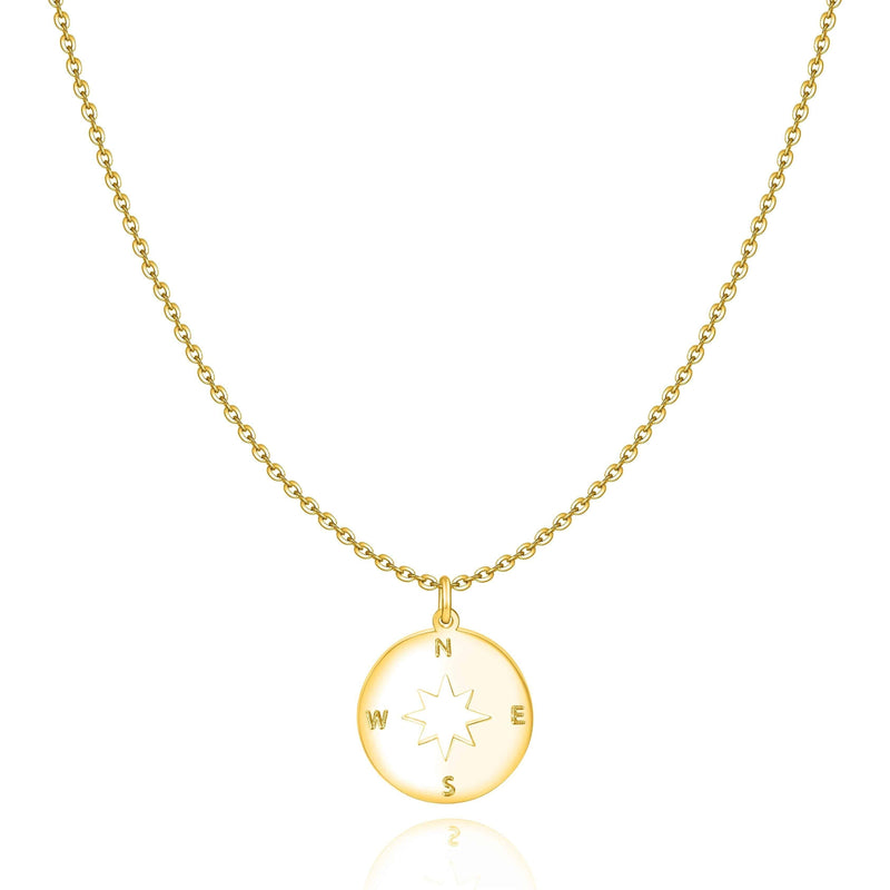 "Wind Rose" Necklace ~ Gold/Rose Gold/Silver - SophiaJewels