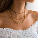 "Argento" Necklace ~ Gold - SophiaJewels