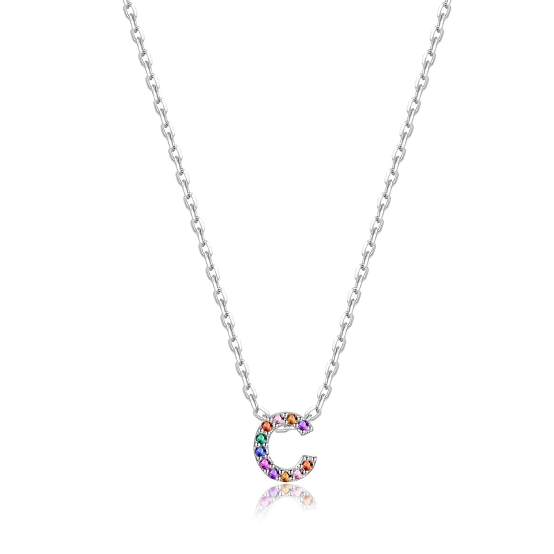 "Shinny Initial" Necklace - SophiaJewels