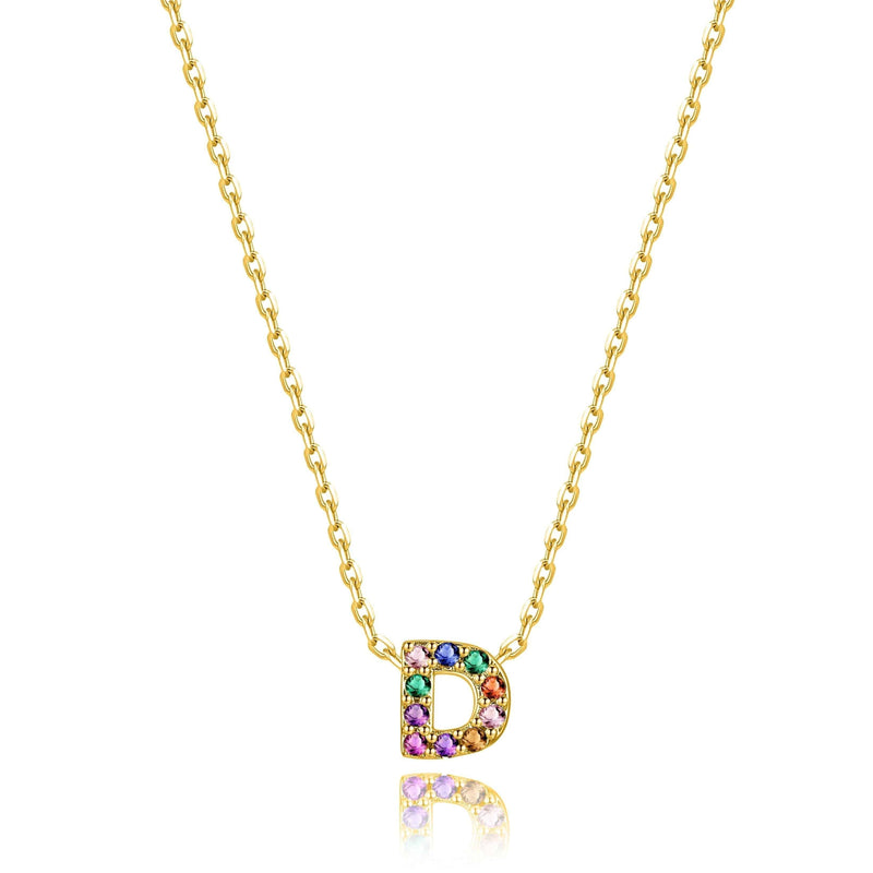 "Shinny Initial" Necklace - SophiaJewels