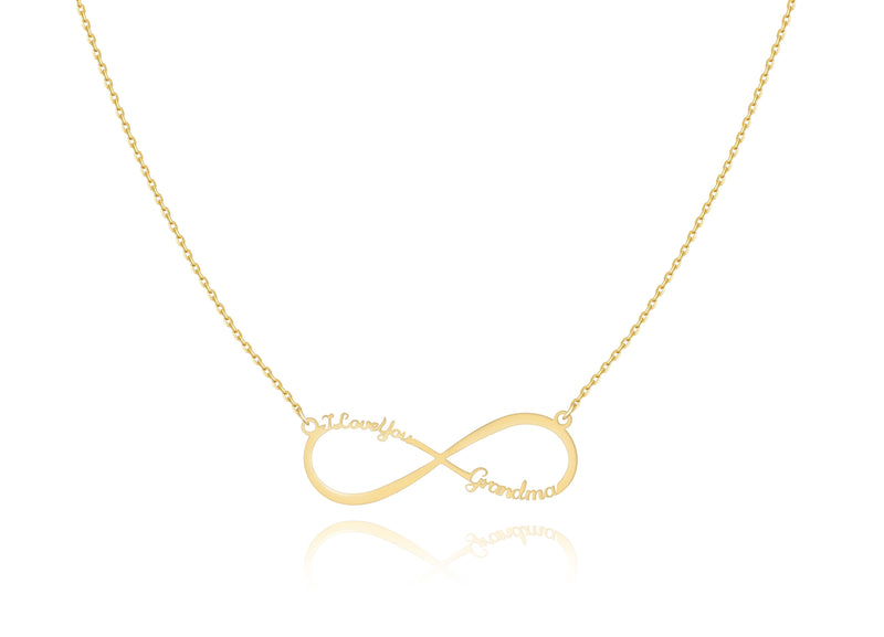 "I Love You Grandma" Necklace ~ Gold/Rose Gold/Silver - SophiaJewels