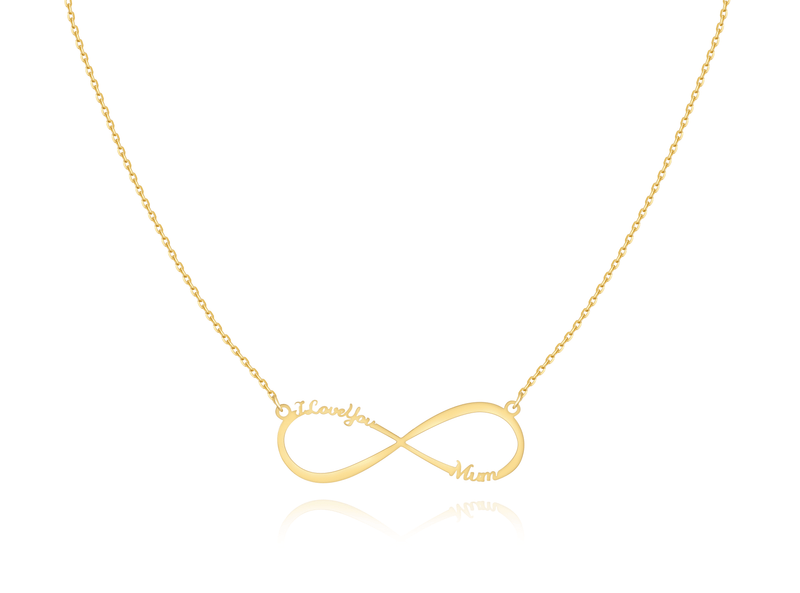 "I Love You Mum" Necklace ~ Gold/Rose Gold/Silver - SophiaJewels