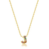 "Shinny Initial" Necklace - SophiaJewels