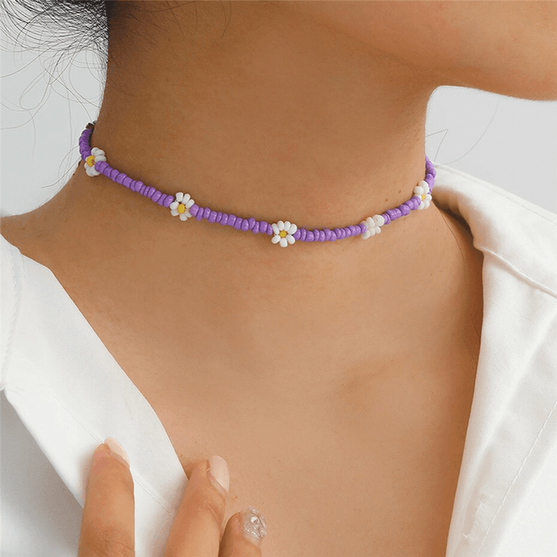 Purple collar store necklace