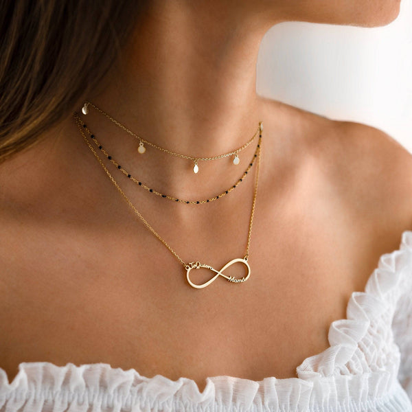 "Love u Mom" Necklace /Rose Gold - SophiaJewels