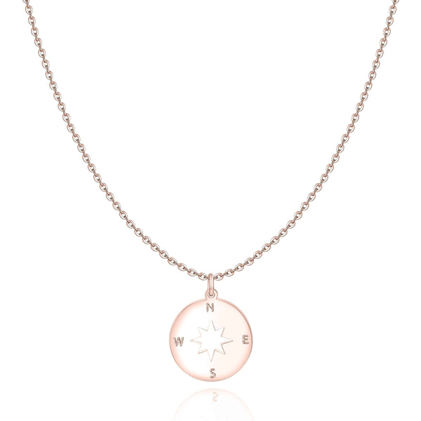 "Wind Rose" Necklace ~ Gold/Rose Gold/Silver - SophiaJewels