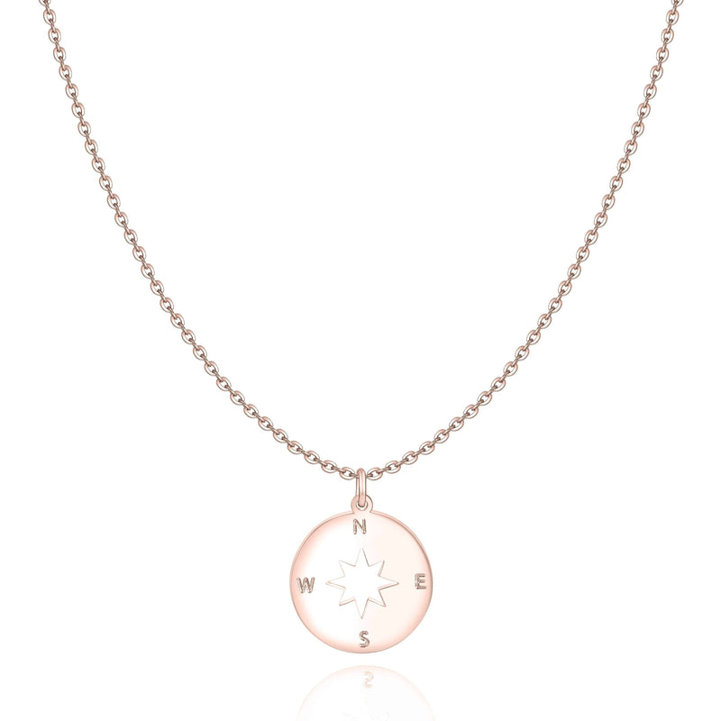 "Wind Rose" Necklace ~ Gold/Rose Gold/Silver - SophiaJewels