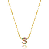 "Shinny Initial" Necklace - SophiaJewels