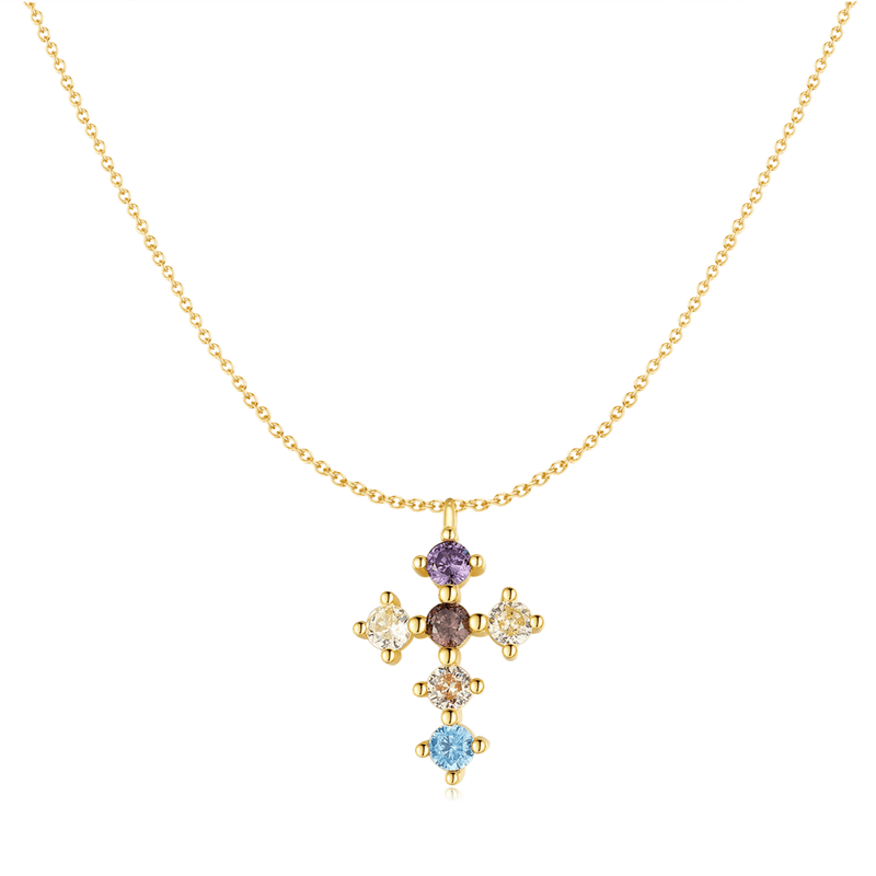 "Zirconia Cross" Necklace - SophiaJewels