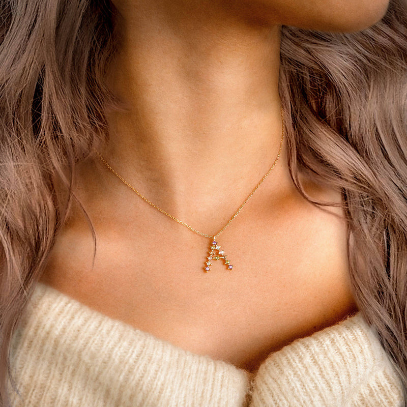 "Nuanced Letters" Necklace - SophiaJewels