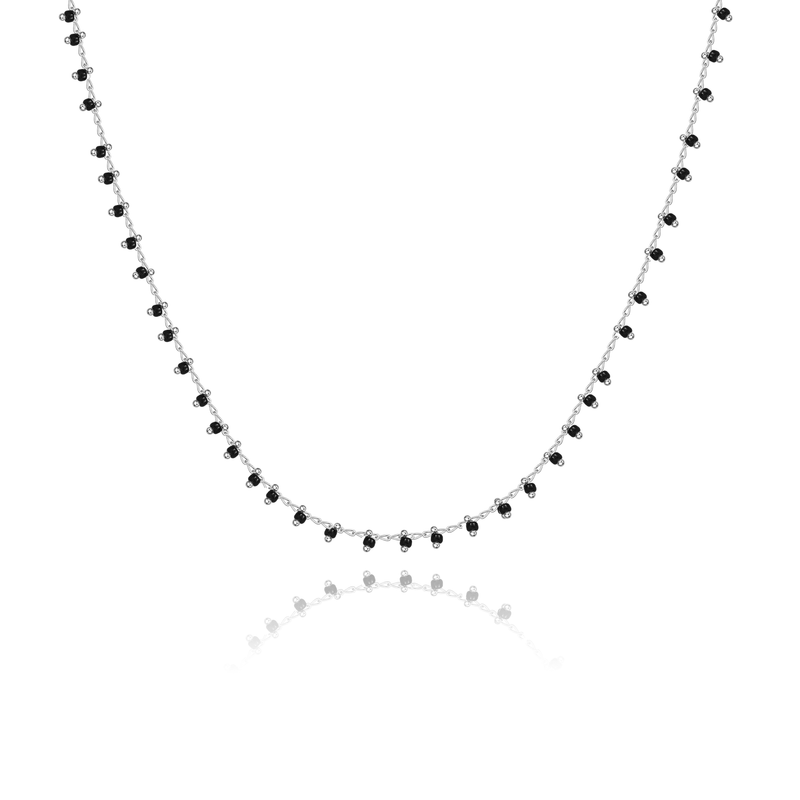 "Black Balls" Necklace - SophiaJewels