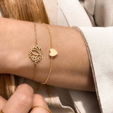 "Lotus-Heart" Bracelet - SophiaJewels