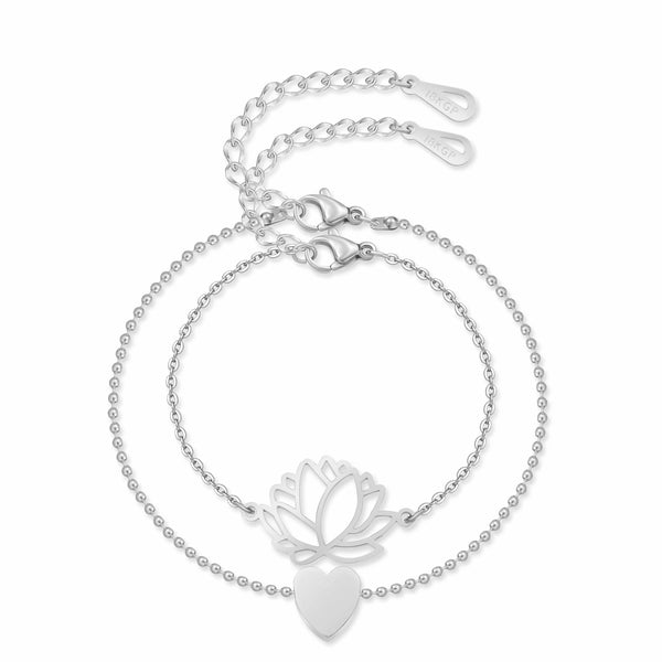 "Lotus-Heart" Bracelet - SophiaJewels