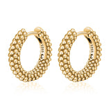 "Ball Ring Hoops" Earrings - SophiaJewels