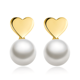 "Heart Pearl" Earrings - SophiaJewels