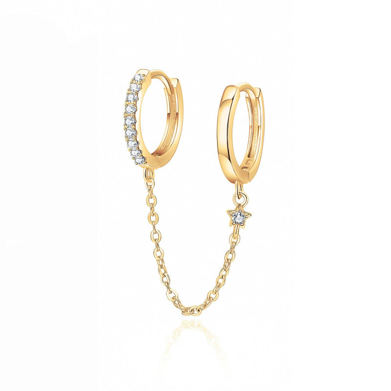 "Hoop Chain" Earrings - SophiaJewels