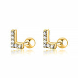 "White Letters" Earring - SophiaJewels