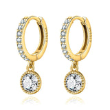 "Round Zirconia" Earrings - SophiaJewels