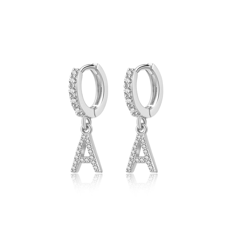 "Initial Hoops" Earrings - SophiaJewels