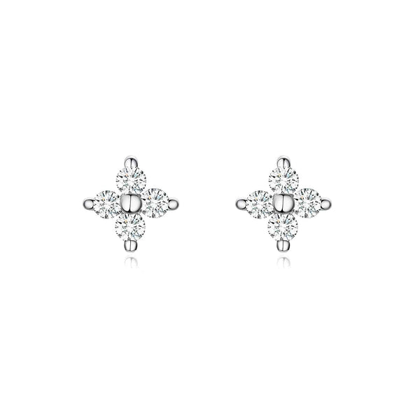 "Crystal Cross" Earrings - SophiaJewels