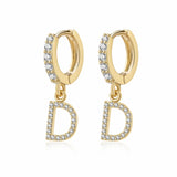 "Initial Hoops" Earrings - SophiaJewels