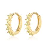 "Zirconia Hoops" Earrings - SophiaJewels