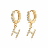 "Initial Hoops" Earrings - SophiaJewels