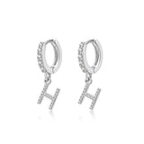 "Initial Hoops" Earrings - SophiaJewels