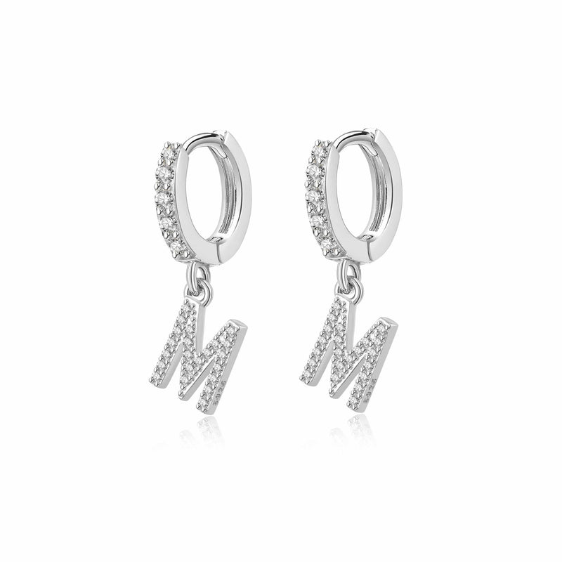 "Initial Hoops" Earrings - SophiaJewels