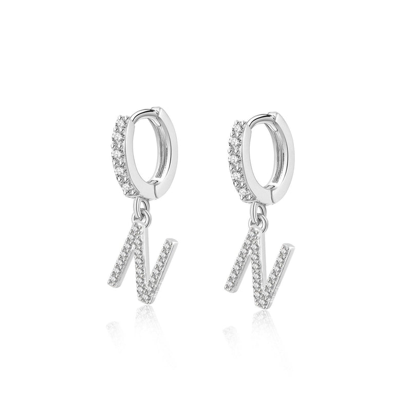 "Initial Hoops" Earrings - SophiaJewels