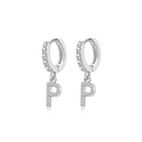 "Initial Hoops" Earrings - SophiaJewels