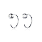 "Half Ring Ball" Earrings - SophiaJewels