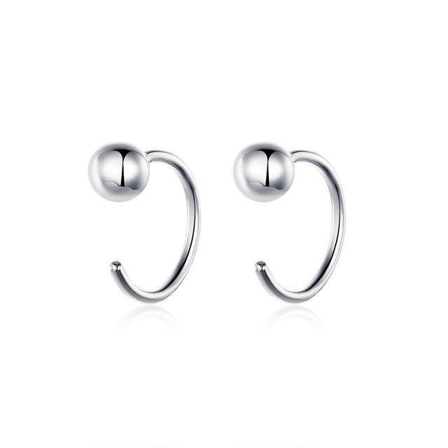 "Half Ring Ball" Earrings - SophiaJewels