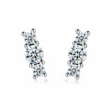 "Triple Zirconia" Earrings - SophiaJewels