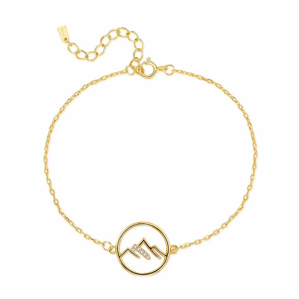 Gold hot sale mountain bracelet