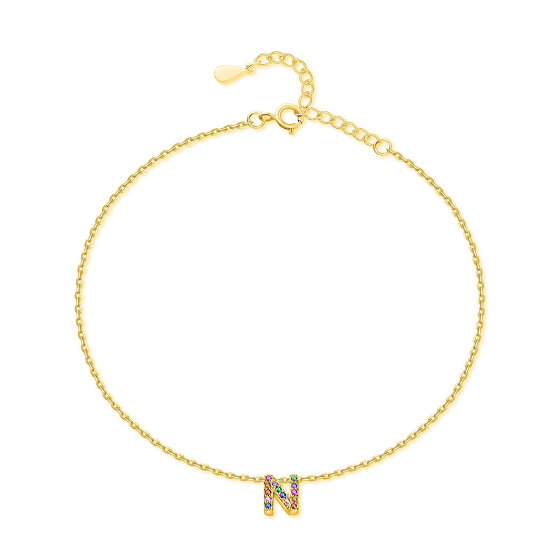 "Shinny Initial" Bracelet - SophiaJewels